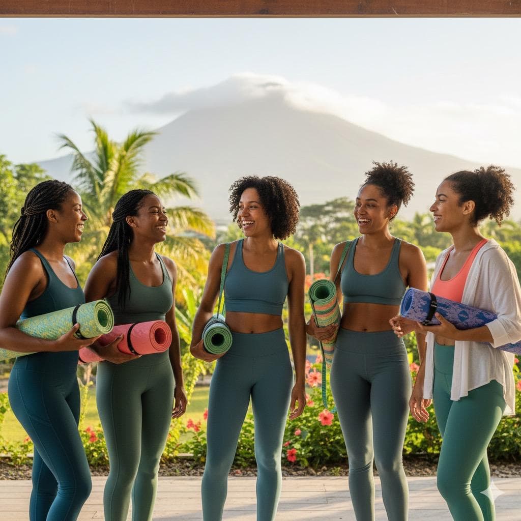 Personnages en tenue de sport